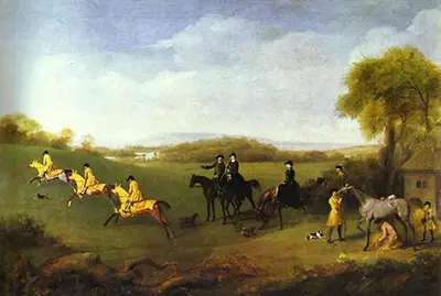Racehorses Belonging to the Duke of Richmond Exercising at Goodwood George Stubbs